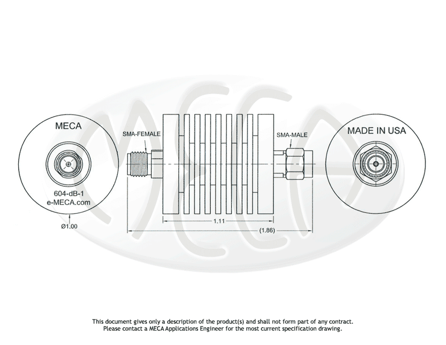 604-dB-1, 10 Watts, Hz-6.0 GHz