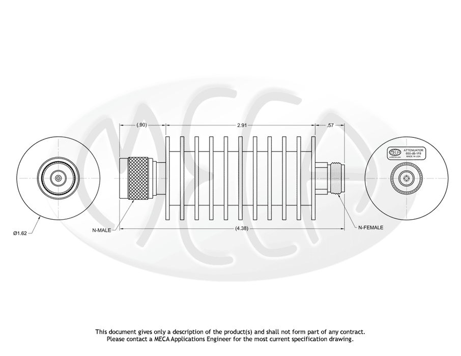 650-dB-1F8, 50 Watts, Hz-8.0 GHz