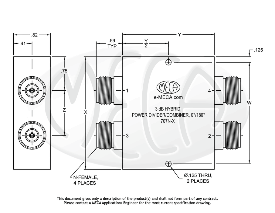 707S-0.900, SMA-Female, 0.810-0.960 GHz