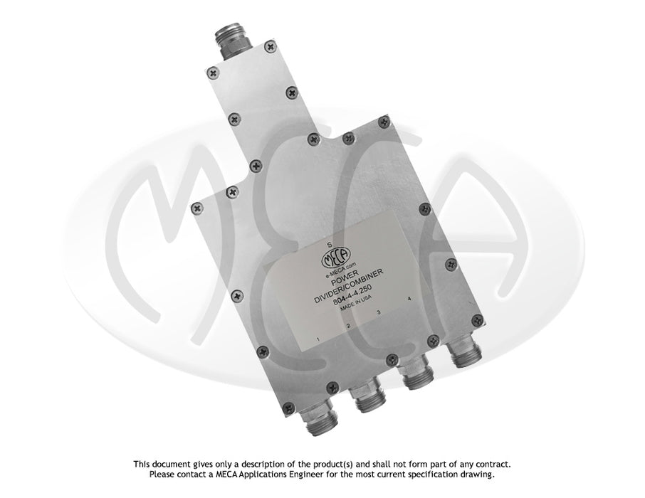 804-4-4.250, N-Female, 0.500-8.000 GHz