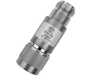 Shop Online DC Block, 500-1N, 100 Watts, N-Type, 0.400-3.000 GHz — RF ...