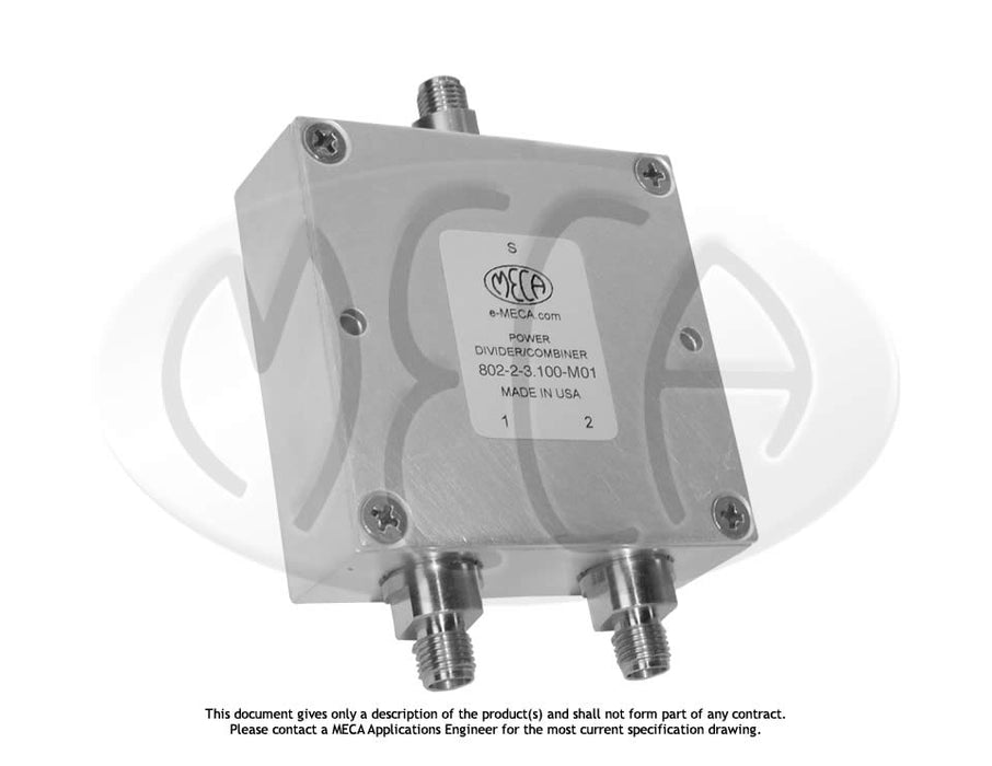 Purchase Online MECA Electronics 2-Way SMA-F Power Divider/Combiner