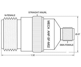 ANF-SF-M02, N-Female to SMA-Female, Hz-12.4 GHz