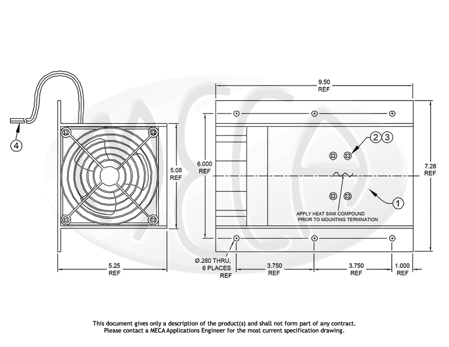 HS-1DC Terminations/Accessories connectors drawing