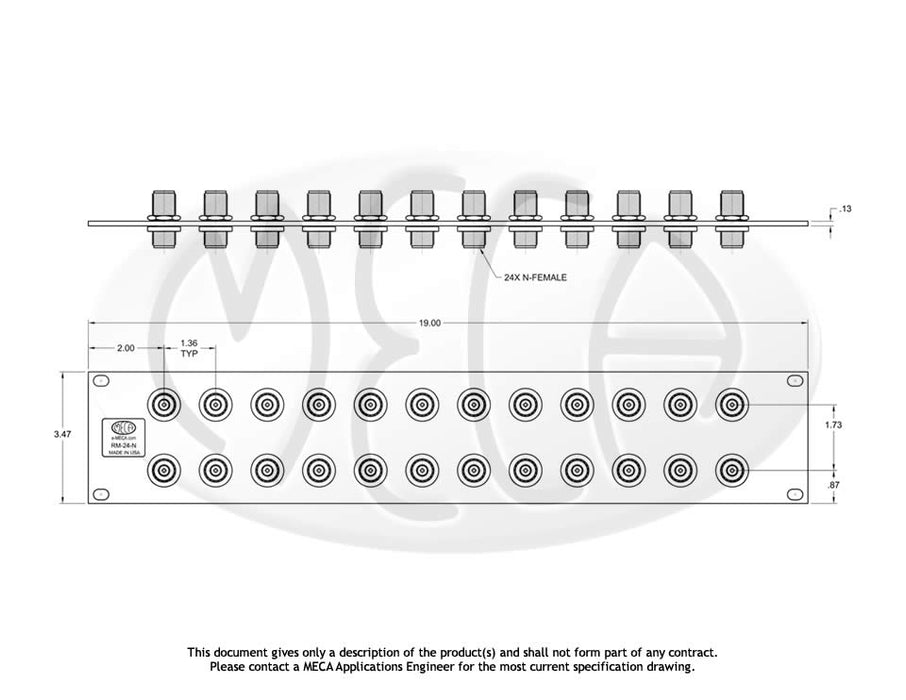 RM-24-N, Patch Panel x 24